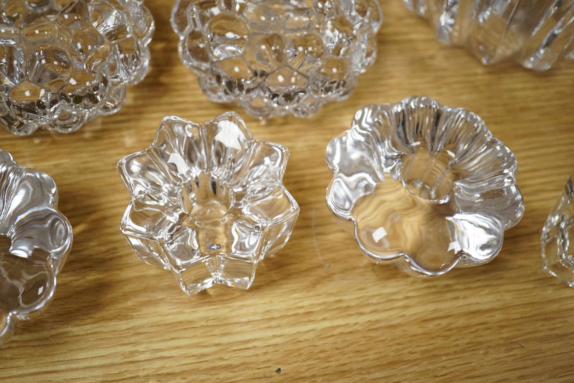 A collection of Orrefors and Waterford ‘Evolution’ glass, tallest 29cm